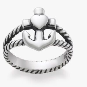 James Avery  hope and love twisted Road ring